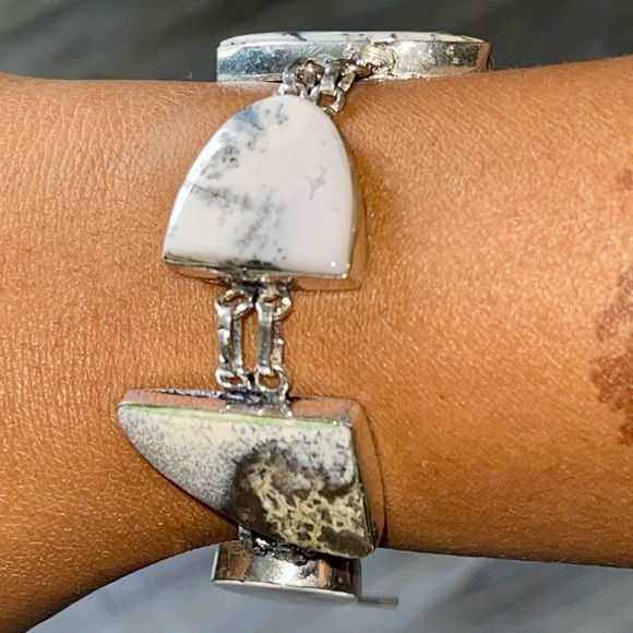 Dendritic Agate Bracelet 7” - 8” - Picture 3 of 6